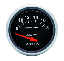 Load image into Gallery viewer, AutoMeter 3592  -  8-18 Voltmeter Gauge