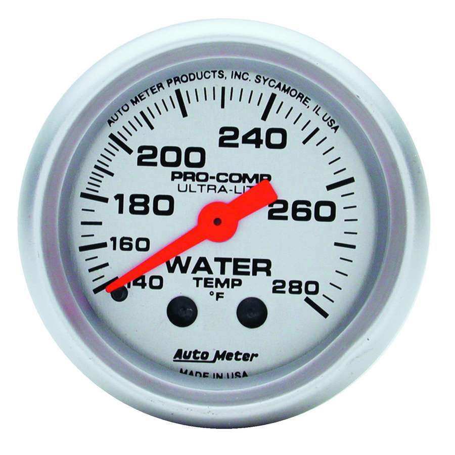 AutoMeter 4331  -  2-1/16in U/L Water Temp Gauge 140-280