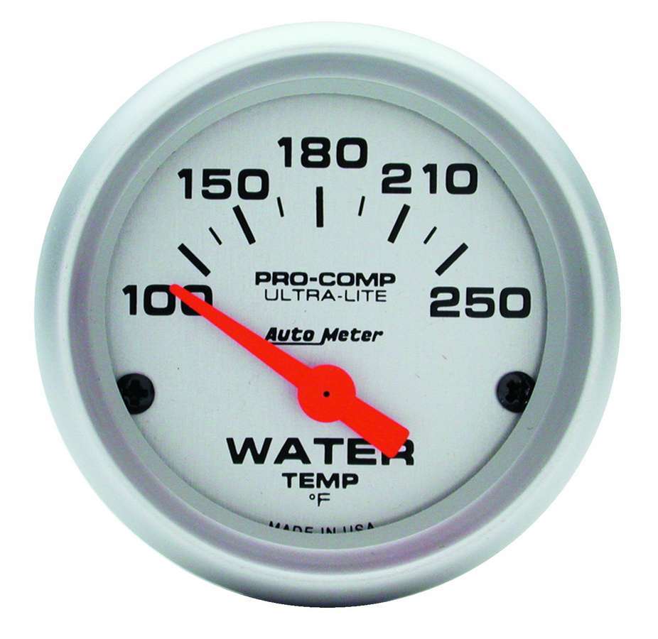 AutoMeter 4337  -  2-1/16in U/L Water Temp Gauge 100-250