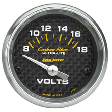 Load image into Gallery viewer, AutoMeter 4791  -  C/F 2-1/16in Voltmeter 8-18 Volts