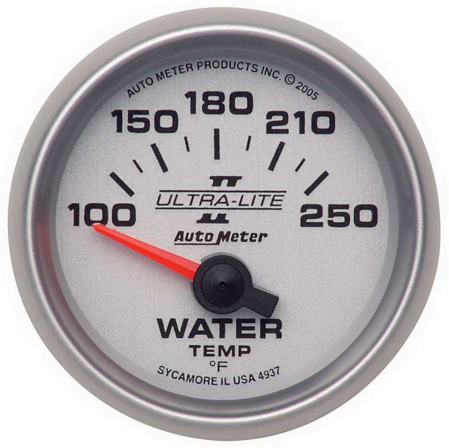 AutoMeter 4937  -  2-1/16in U/L II Water Temp. Gauge 100-250