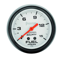 Load image into Gallery viewer, AutoMeter 5810  -  2-5/8in Phantom Fuel Press. Gauge 0-15psi