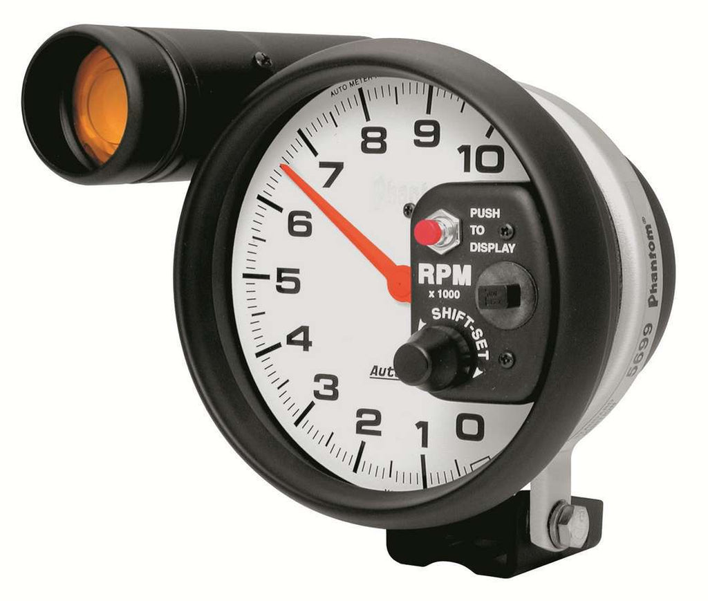 AutoMeter 5899  -  5in Phantom Shift-Lite Tach 10000 RPM