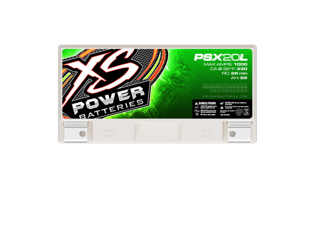 XS Power Batteries 12V AGM Powersports Series Batteries - M6 Terminal Bolts Included 1000 Max Amps