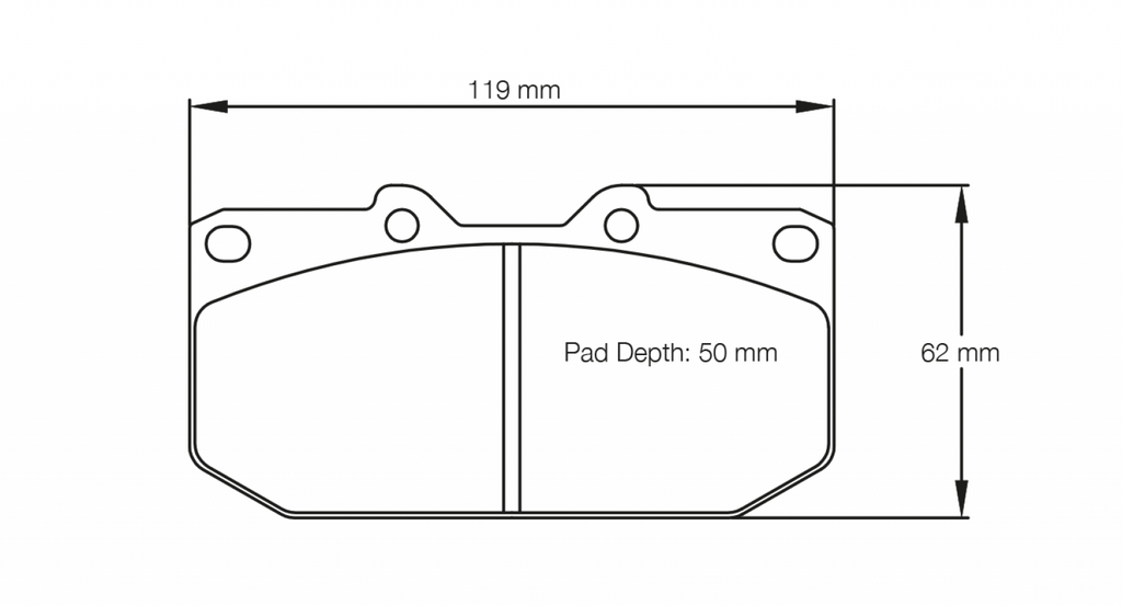 Pagid Racing 1406 RSL29 Compound Brake Pads