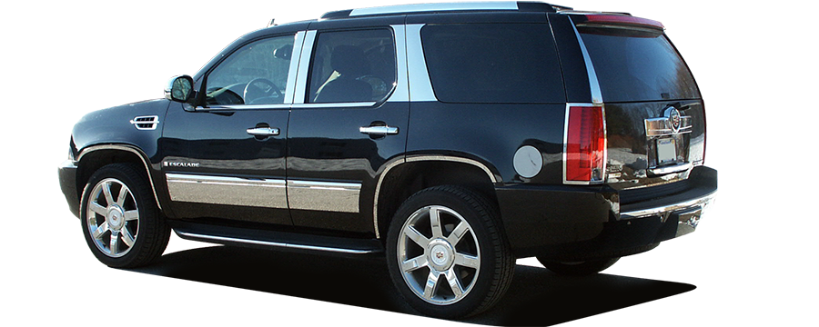 QAA Chrome Tail Light Bezels For 2007-2014 Cadillac Escalade - 4-door SUV