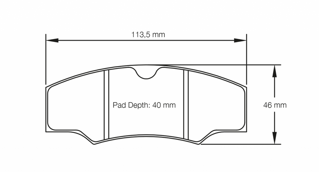 Pagid Racing 1749 RSH3 Compound Brake Pads