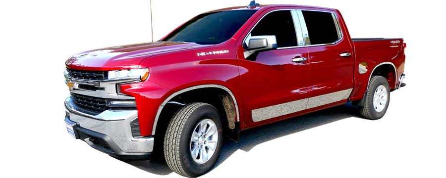 QAA Chrome Emblems For 2019-2024 Chevrolet Silverado and Silverado HD - 2-door 4-door Pickup Truck 