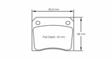 Pagid Racing 8041 RSH42 Compound Brake Pads