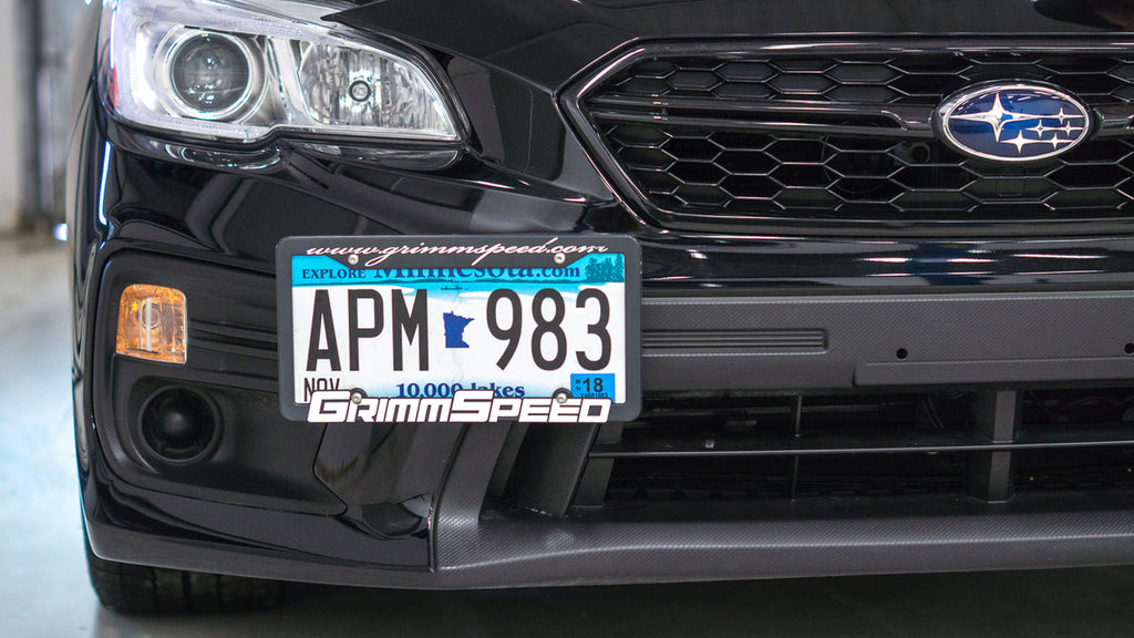 GrimmSpeed 94029 FITS 010+ Subaru Legacy/Outback / 13+ Subaru BRZ/13+ Scion FR-S License Plate Relocation Kit