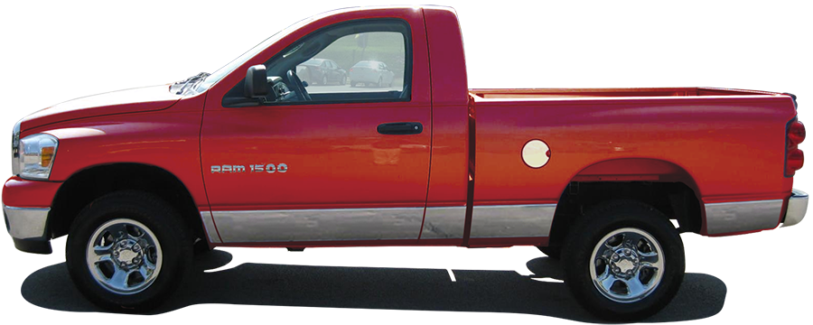 QAA Chrome Rocker Panels For 2002-2008 Dodge Ram - 4-door Pickup Truck Quad Cab Short Bed w/ Molding