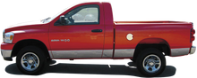 Load image into Gallery viewer, QAA Chrome Rocker Panels For 2002-2008 Dodge Ram - 4-door Pickup Truck Quad Cab Short Bed w/ Molding