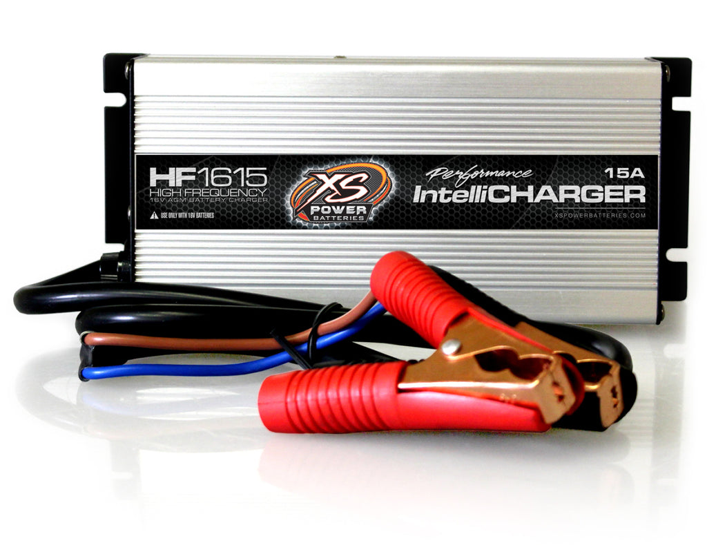 XS Power Batteries 16V High Frequency AGM IntelliCharger, 15A 