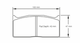 Pagid Racing 1705 RST3 Compound Brake Pads