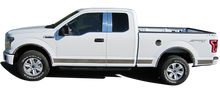 Load image into Gallery viewer, QAA Chrome Molding Inserts For 2015-2020 Ford F-150 - 4-door Pickup Truck Super Cab 6.5&#39; bed