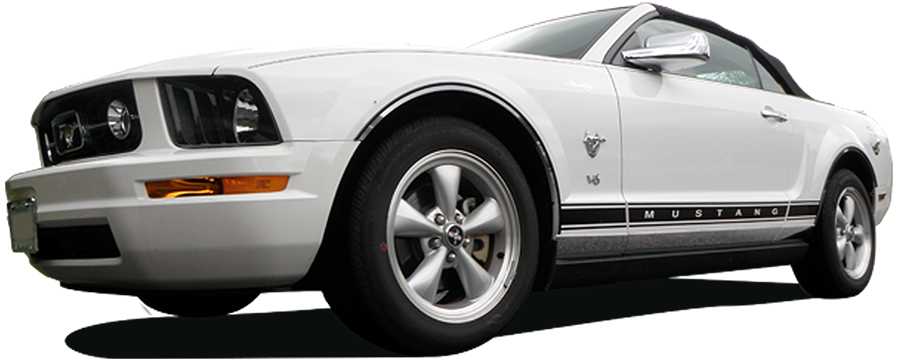 QAA Chrome Tail Light Bezels For 2005-2009 Ford Mustang - 2-door Coupe Convertible