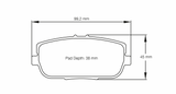 Pagid Racing 8077 RS44 Compound Brake Pads