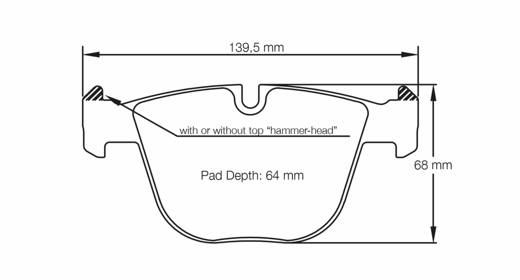 Pagid BMW 1 Series Coupe, M3, M5, M6 RSL29 Rear Brake Pads