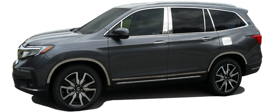 QAA Chrome Wheel Well Accent Trim For 2016-2022 Honda Pilot - 4-door SUV