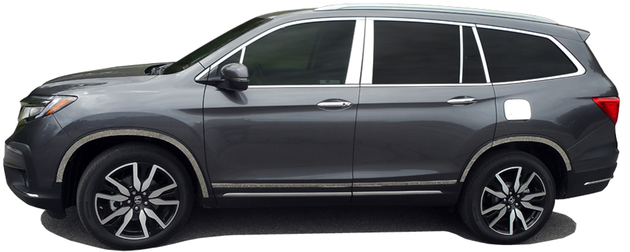 QAA Chrome Wheel Well Accent Trim For 2016-2022 Honda Pilot - 4-door SUV
