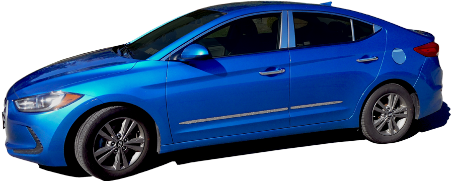 QAA Chrome Window Trim For 2017-2020 Hyundai Elantra - 4-door Sedan