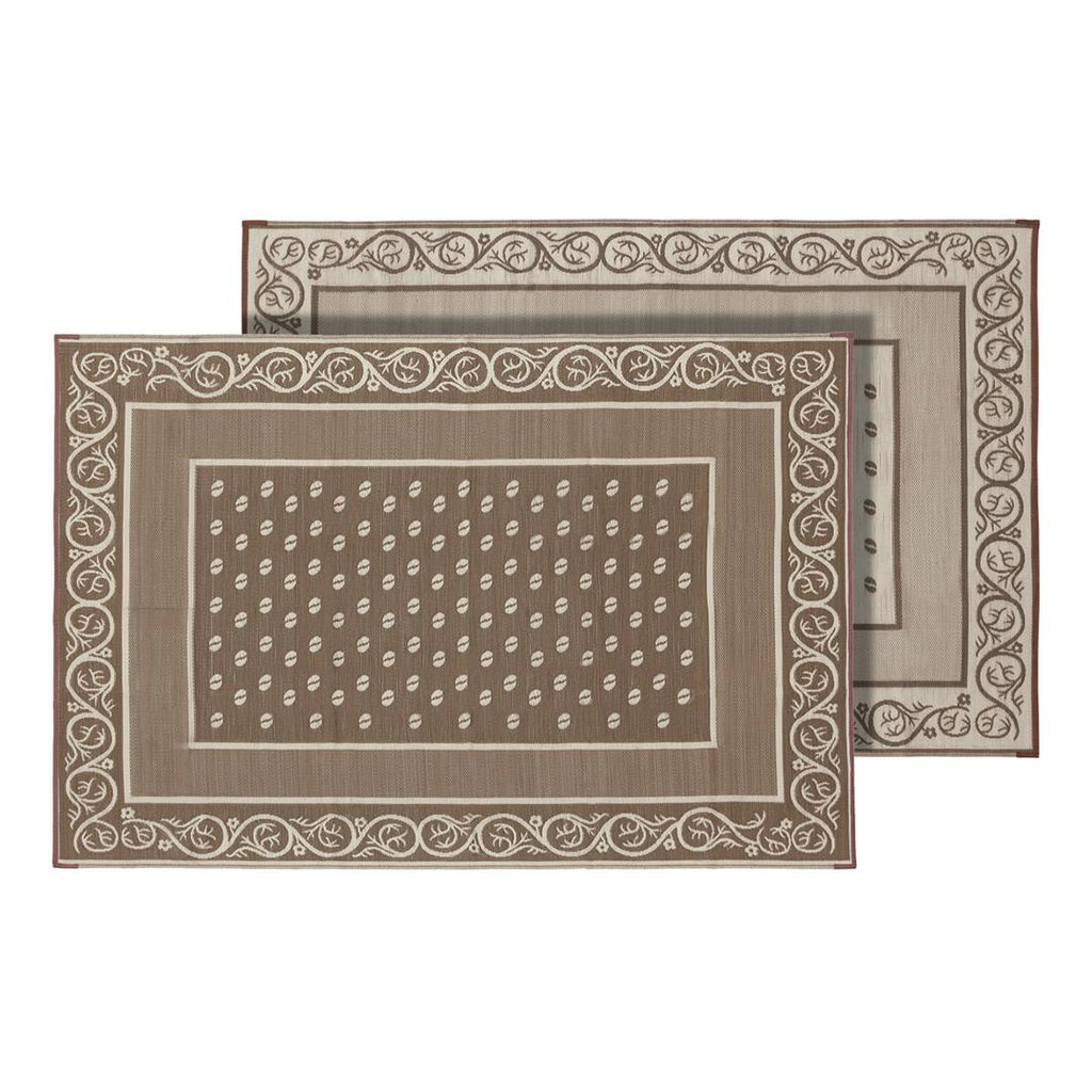 FAULKNER 48824 Patio Mat Reversible Design Is Crafted With Lightweight  100 Percent Polypropylene