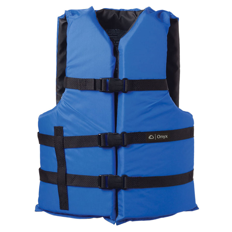 ONYX OUTDOOR 103000-500-004-12 PFD - Personal Floatation Device Adjustable Belts And Chest Strap To Keep Vest From Riding Up