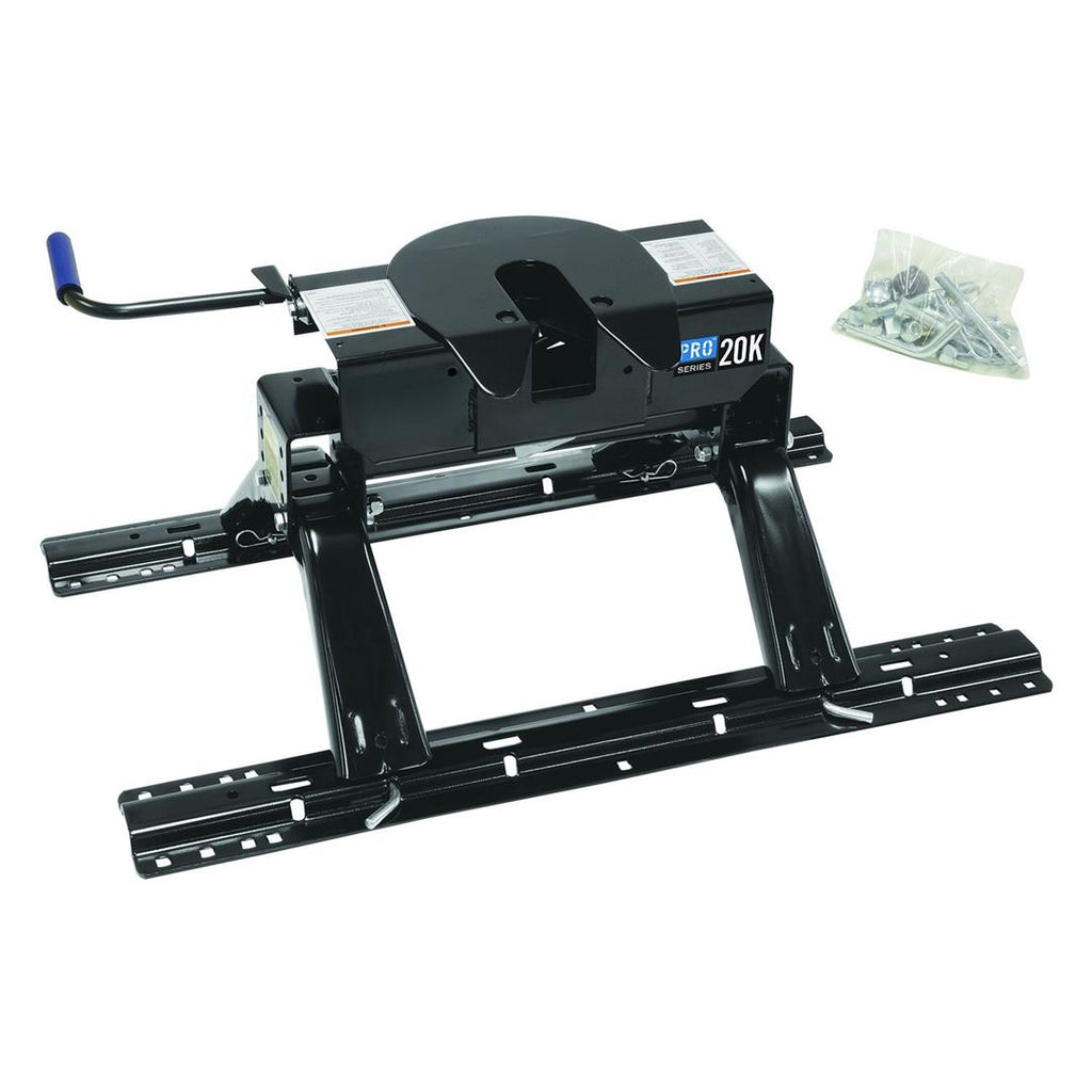 REESE 30132 Fifth Wheel Trailer Hitch Dual Jaw System Completely Surrounds The King Pin For Significantly Reduced Wear