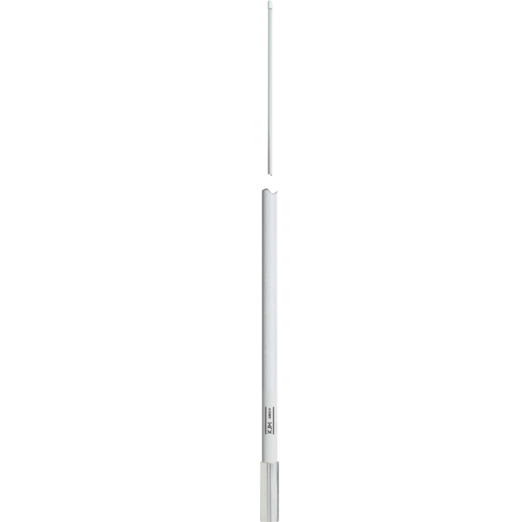 KJM A786-V VHF Radio Antenna White 8 Feet Marine VHF Antenna With 6dB Gain