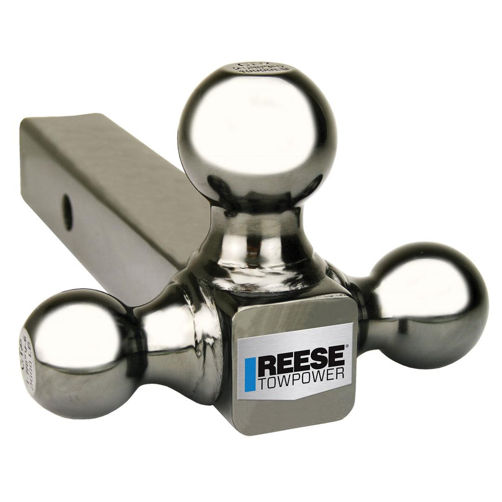 REESE 7039800 Trailer Hitch Ball Mount Black Nickel Finish