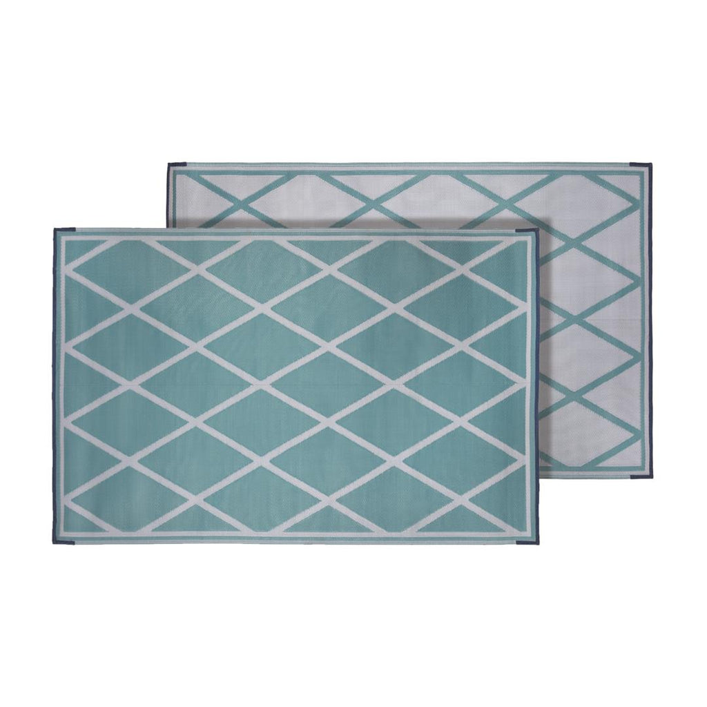 FAULKNER 68901 Patio Mat Reversible Design Is Crafted With Lightweight  100 Percent Polypropylene