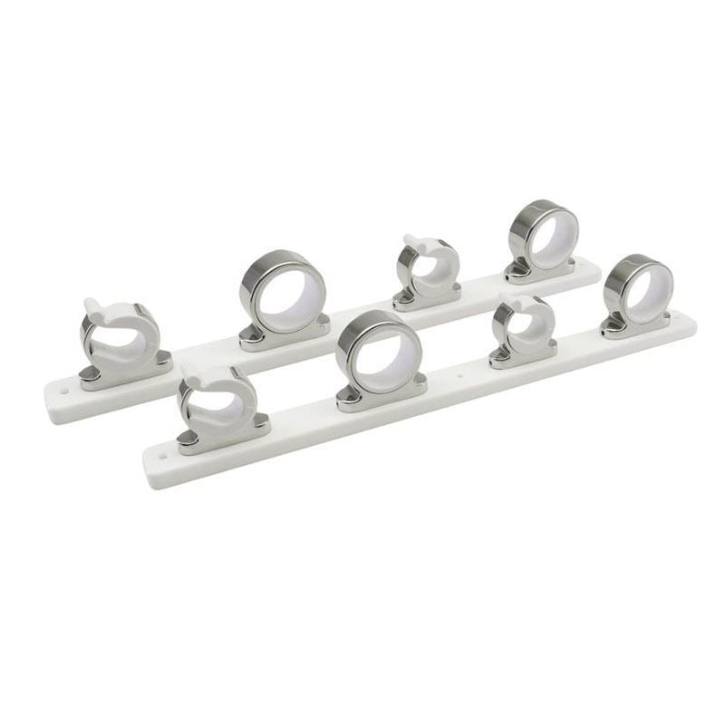 TACO METALS F16-2752-1 Fishing Rod Holder High-Polished Marine Grade Stainless Steel Type-316L