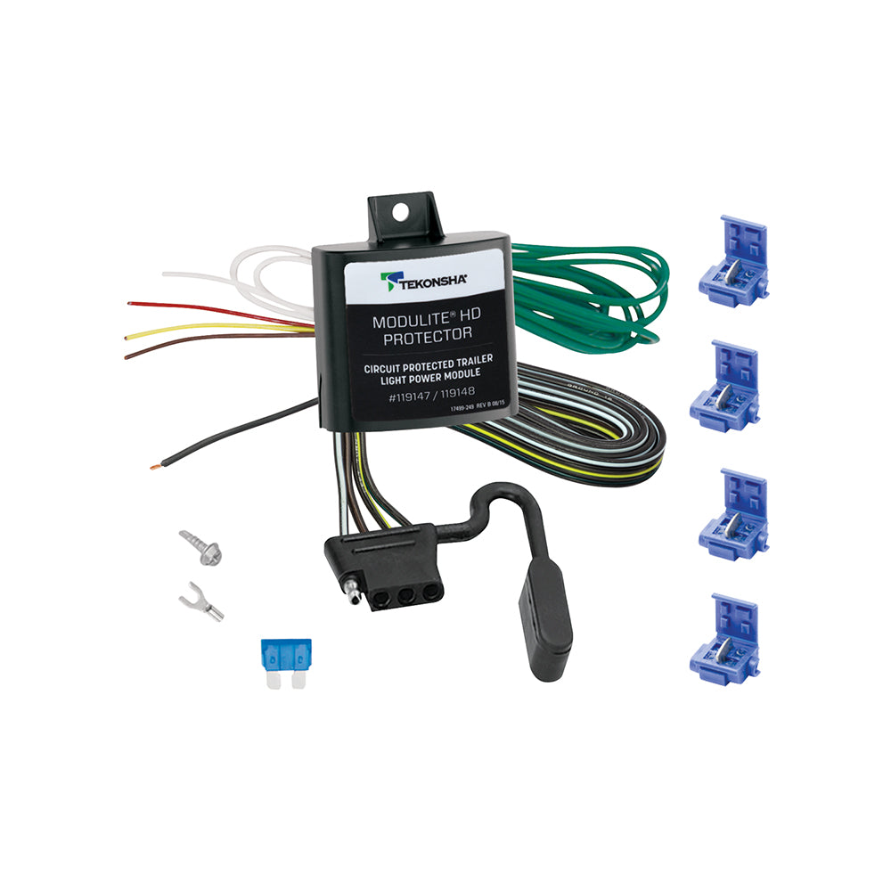 TEKONSHA 119147 Tail Light Converter Draws Power Directly From The Vehicle Battery And Uses Less Than 5 Milli Ampere Of The Vehicle Circuit For Sensing To Turn The Trailer Functions On And Off