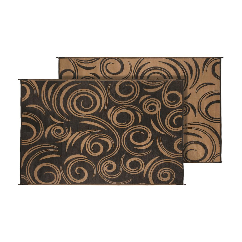 FAULKNER 68946 Patio Mat Reversible Design Is Crafted With Lightweight  100 Percent Polypropylene