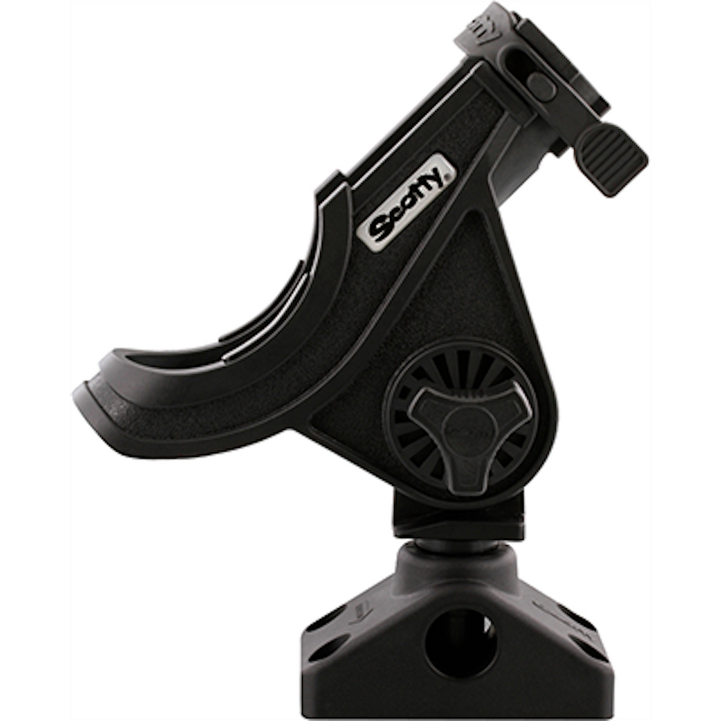 SCOTTY INC. 0280-BK Fishing Rod Holder Manufactured With Fiber Reinforced Engineering Grade Nylon Offering Strength  Resilience And Reliability