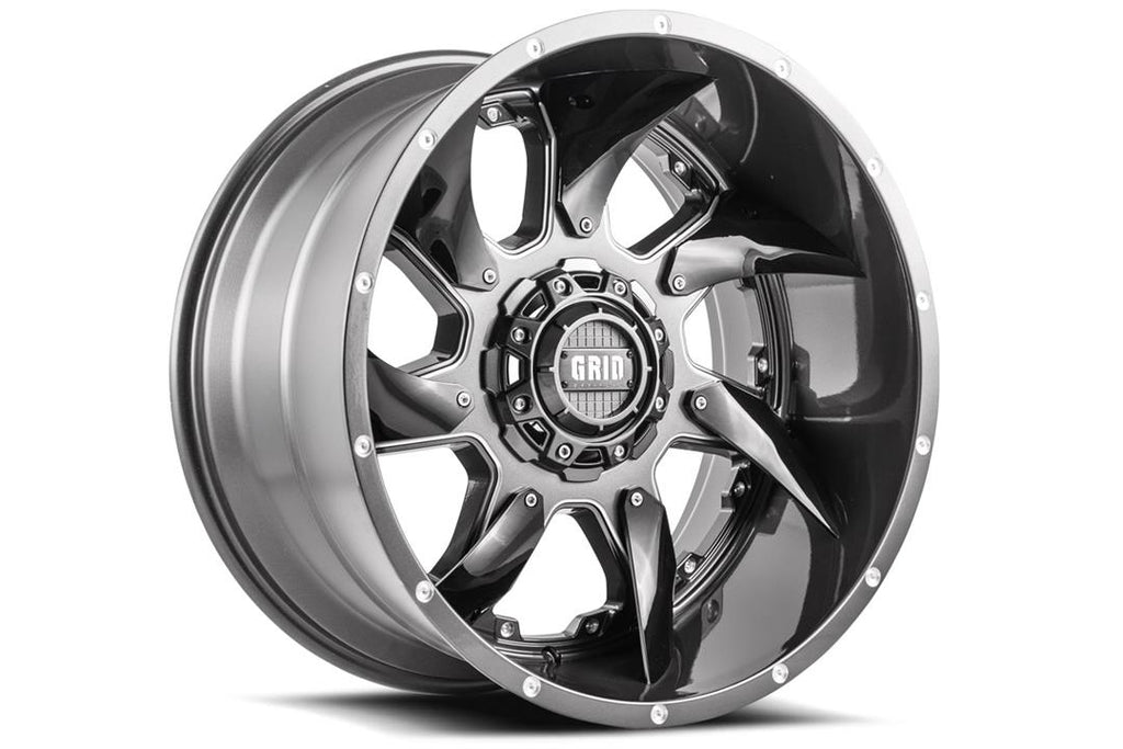 GRID WHEELS GD0124140237G708 Wheel Gloss Graphite Milled