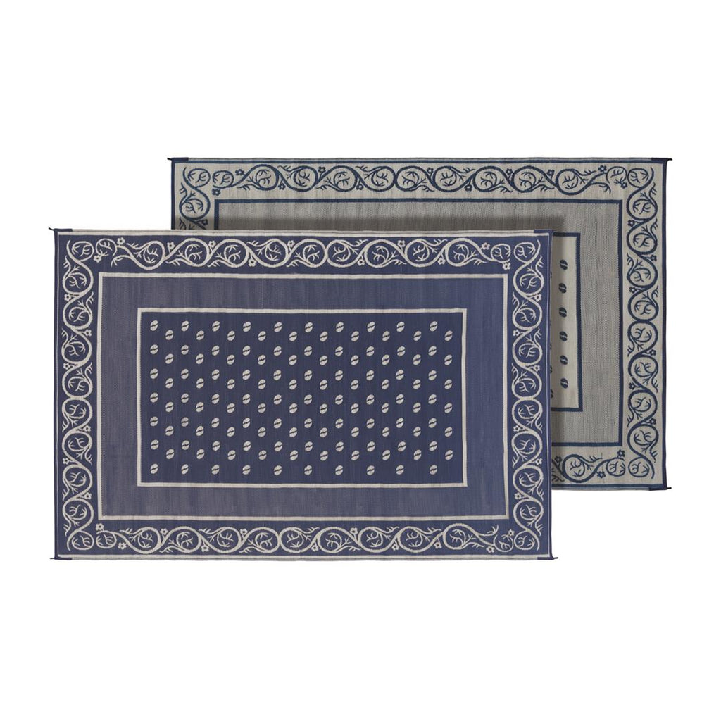 FAULKNER 48698 Patio Mat Reversible Design Is Crafted With Lightweight  100 Percent Polypropylene