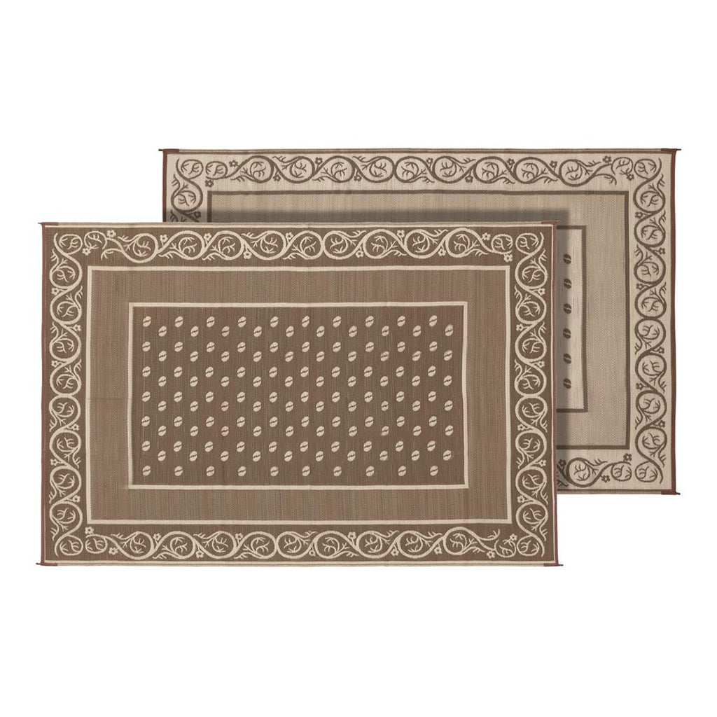 FAULKNER 48703 Patio Mat Reversible Design Is Crafted With Lightweight  100 Percent Polypropylene