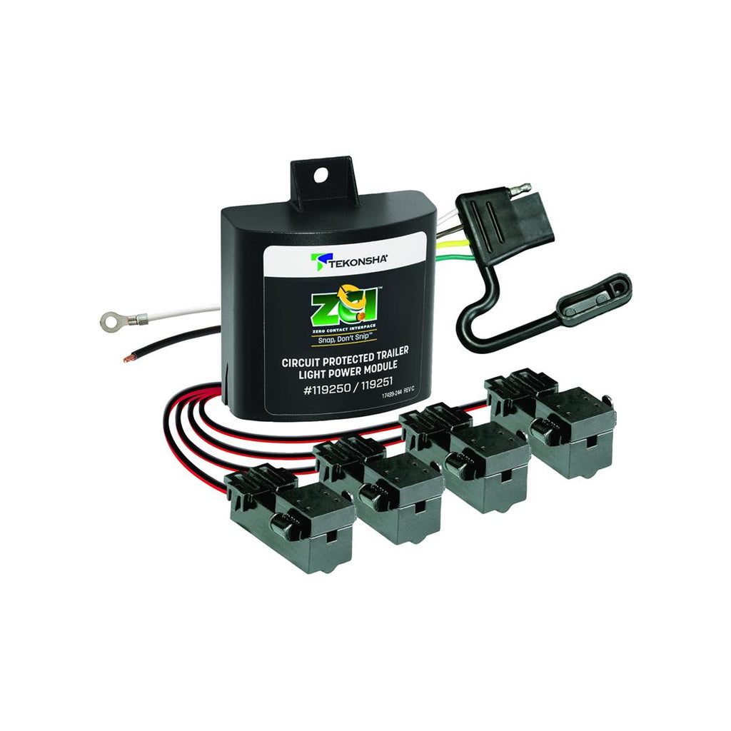 TEKONSHA 119250 Tail Light Converter Works With 2 Or 3 Wire Systems And With PWM Or Multiplexed Systems Requiring 2  3 Or 4 Wire Hookup