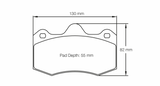 Pagid Racing 4345 RST3 Compound Brake Pads