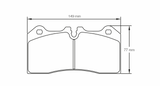 Pagid Racing 8187 RSC1 Compound Brake Pads