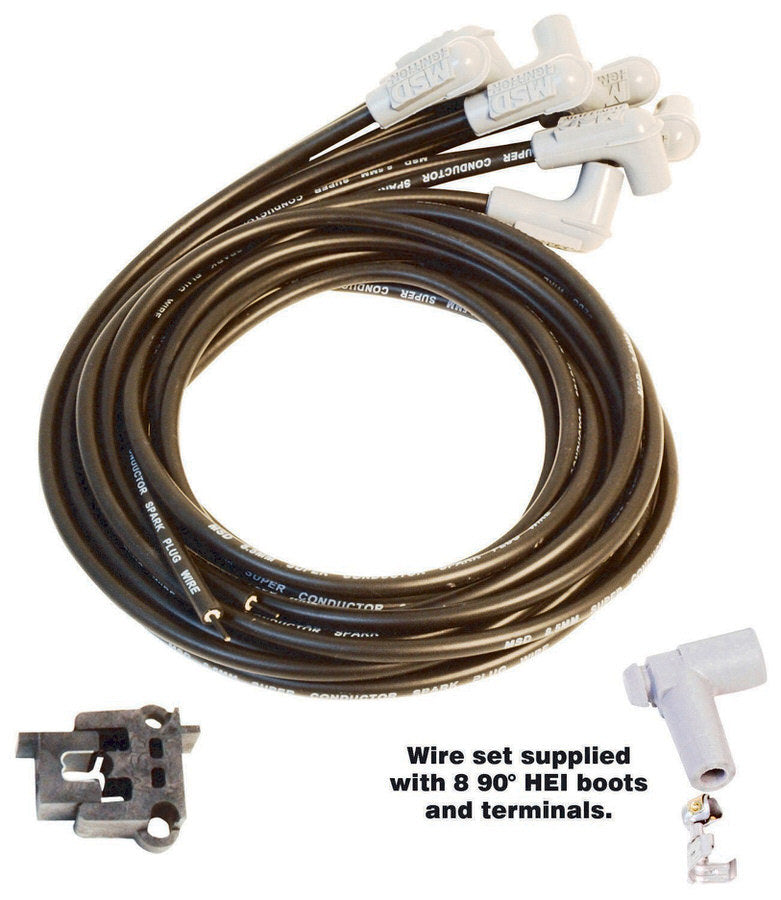 MSD 31223  -  8.5MM Spark Plug Wire Set - Black