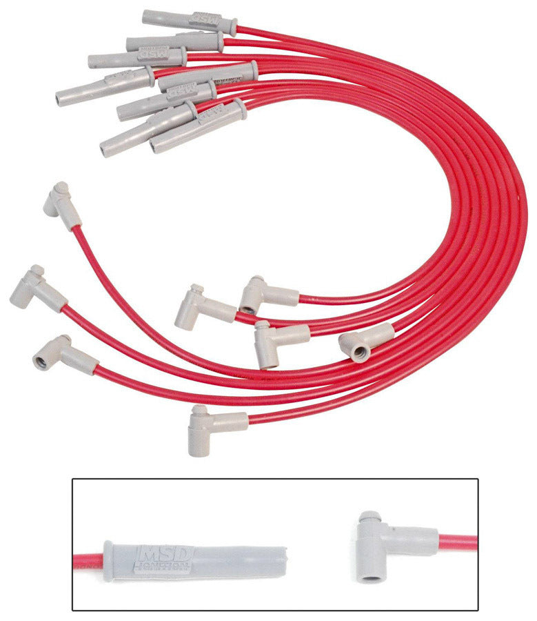 MSD 35379  -  8.5MM Spark Plug Wire Set - Red
