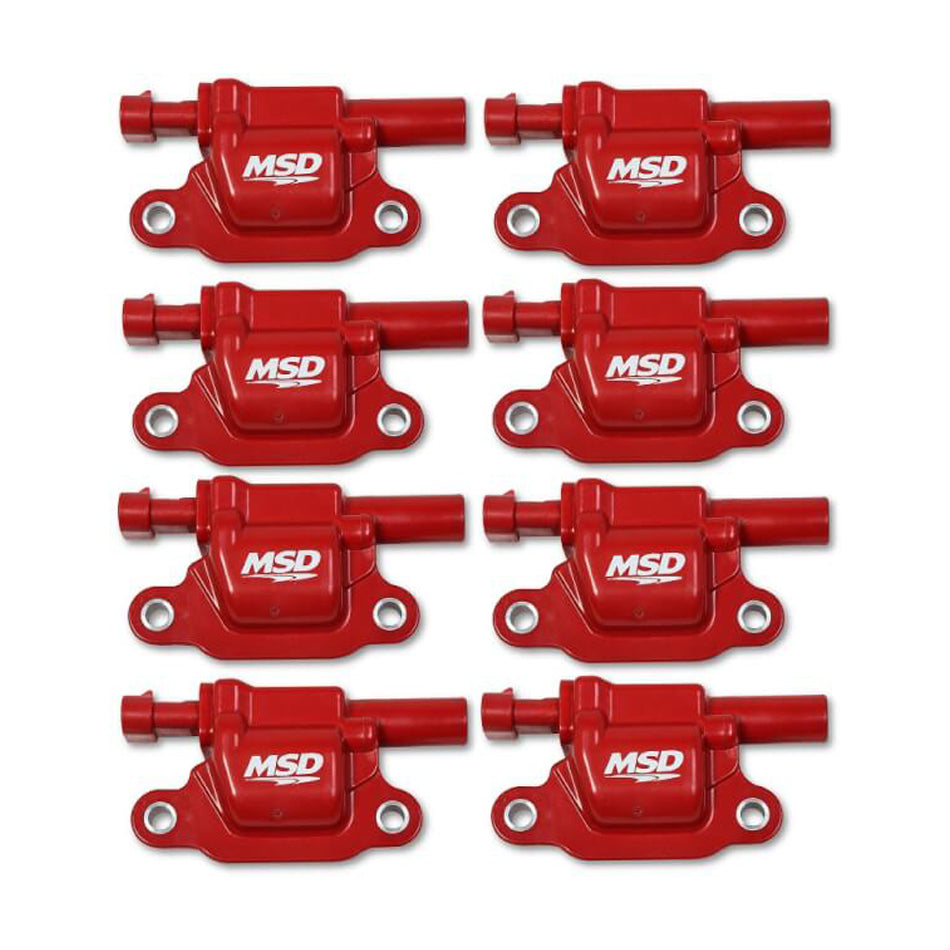 MSD 82668  -  Coil Red Square GM V8 2014-Up 8pk