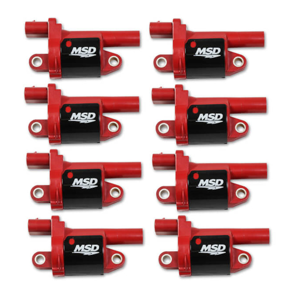 MSD 82688  -  Coil Red Round GM V8 2014-Up 8pk