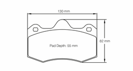 Pagid Racing 4345 RSL29 Compound Brake Pads