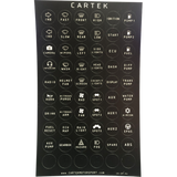 Cartek Power Distribution Panel Labels (Retro)