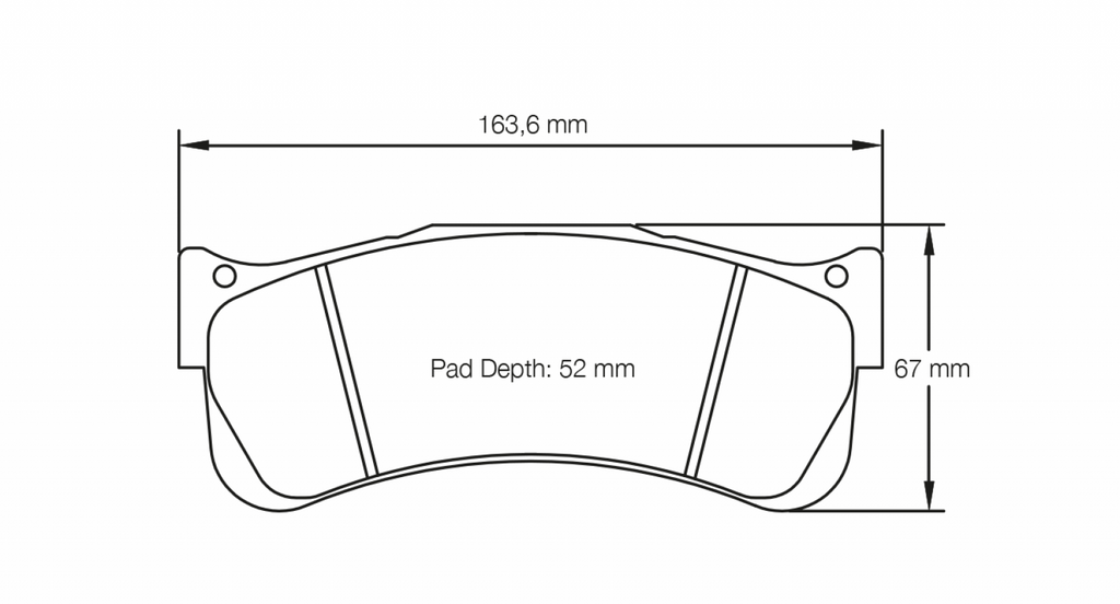 Pagid Racing 8087 RST3 Compound Brake Pads