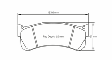 Load image into Gallery viewer, Pagid Racing 8087 RST3 Compound Brake Pads