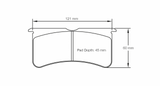 Pagid Racing 2555 RST4 Compound Brake Pads